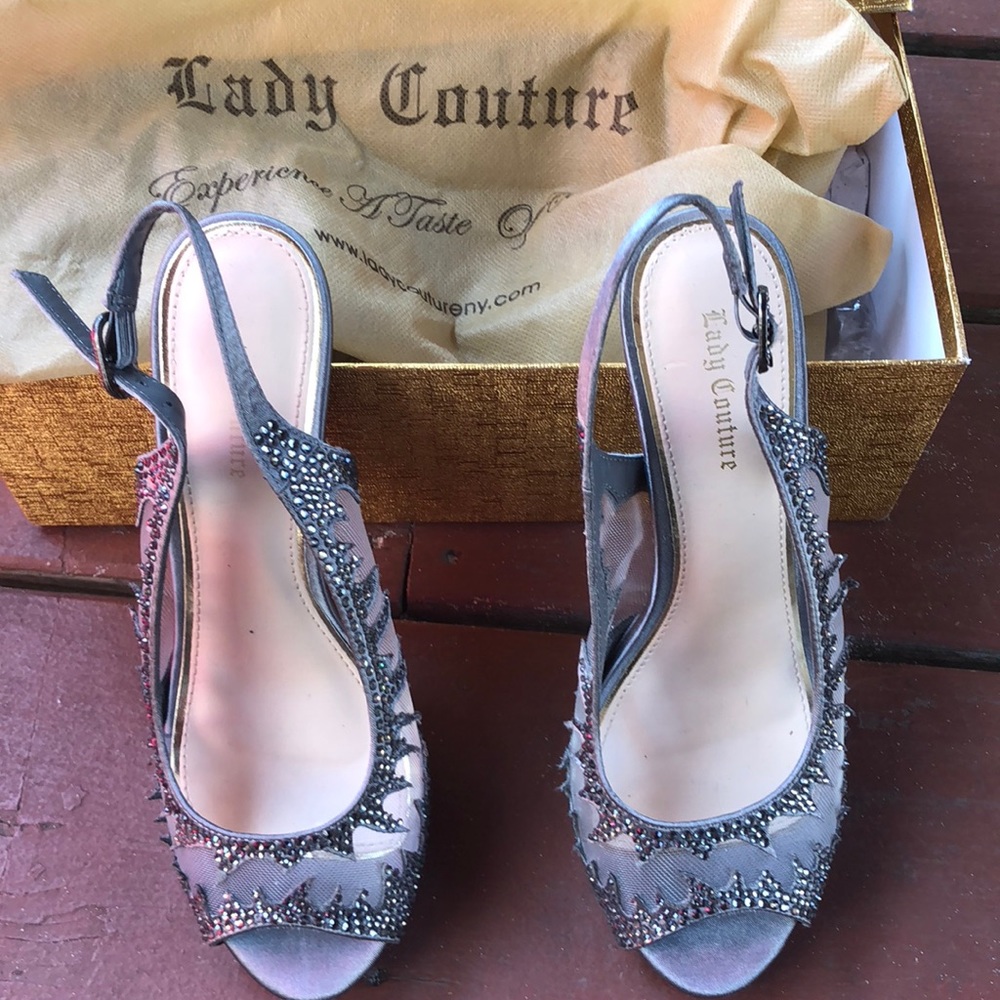 Lady Couture dressy mesh sling back sandal